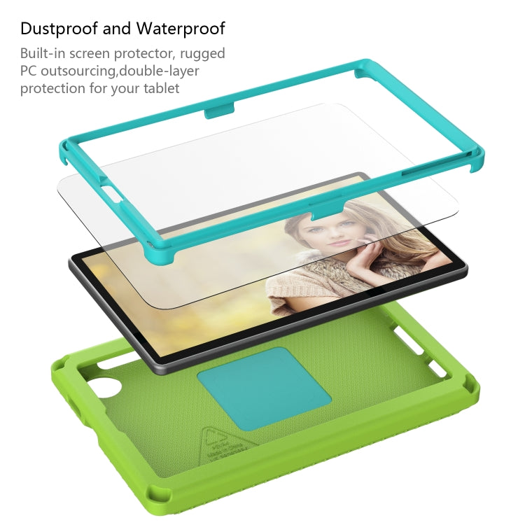 For Samsung Galaxy Tab A 8.0 T290/T295 2019 EVA Hybrid PC Shockproof Tablet Case with Frame(Grass Green) - Other Galaxy Tab PC by buy2fix | Online Shopping UK | buy2fix