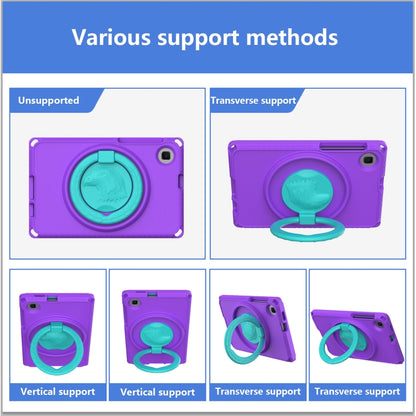 For Samsung Galaxy Tab A 8.0 T290/T295 2019 EVA Hybrid PC Shockproof Tablet Case with Frame(Purple) - Other Galaxy Tab PC by buy2fix | Online Shopping UK | buy2fix