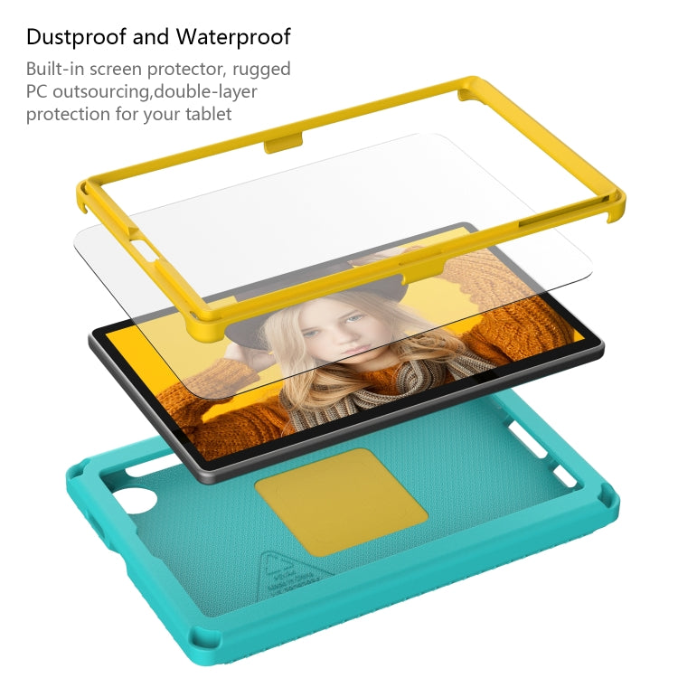 For Samsung Galaxy Tab A 8.0 T290/T295 2019 EVA Hybrid PC Shockproof Tablet Case with Frame(Glacial Green) - Other Galaxy Tab PC by buy2fix | Online Shopping UK | buy2fix