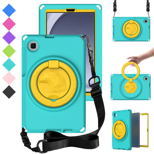 For Samsung Galaxy Tab A9 8.7 X110/X115 EVA Hybrid PC Shockproof Tablet Case with Frame(Glacial Green) - Galaxy Tab A9 by buy2fix | Online Shopping UK | buy2fix