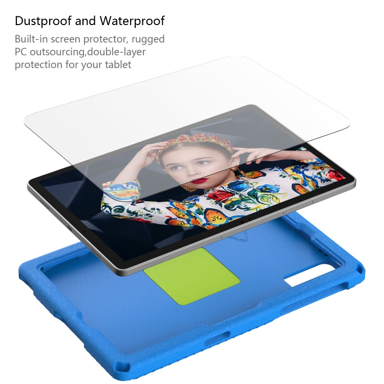 For Samsung Galaxy Tab A9+ 10.95 X210 EVA Hybrid PC Shockproof Tablet Case with Frame(Blue) - Other Galaxy Tab PC by buy2fix | Online Shopping UK | buy2fix