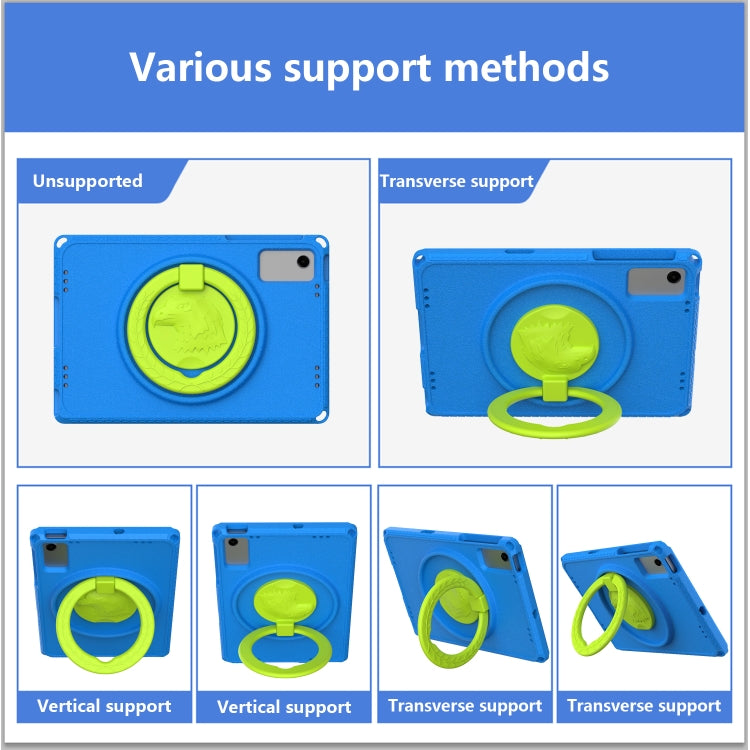For Samsung Galaxy Tab A9+ 10.95 X210 EVA Hybrid PC Shockproof Tablet Case with Frame(Blue) - Other Galaxy Tab PC by buy2fix | Online Shopping UK | buy2fix
