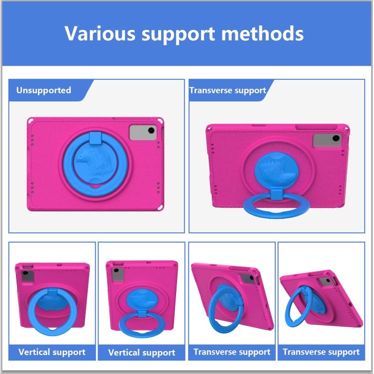 For Samsung Galaxy Tab A9+ 10.95 X210 EVA Hybrid PC Shockproof Tablet Case with Frame(Rose Red) - Other Galaxy Tab PC by buy2fix | Online Shopping UK | buy2fix