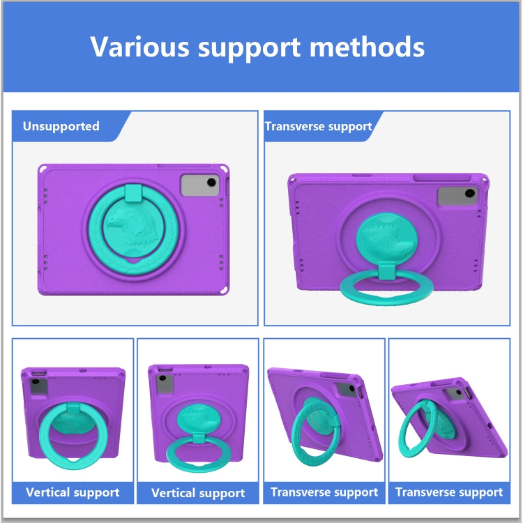 For Samsung Galaxy Tab A9+ 10.95 X210 EVA Hybrid PC Shockproof Tablet Case with Frame(Purple) - Other Galaxy Tab PC by buy2fix | Online Shopping UK | buy2fix
