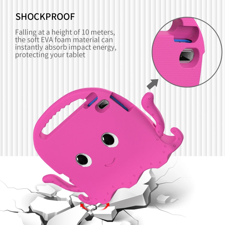 For iPad 2025 / 2022 Octopus Style EVA + PC Tablet Case with Strap(Rose Red) - iPad 2025 / 2022 Cases by buy2fix | Online Shopping UK | buy2fix