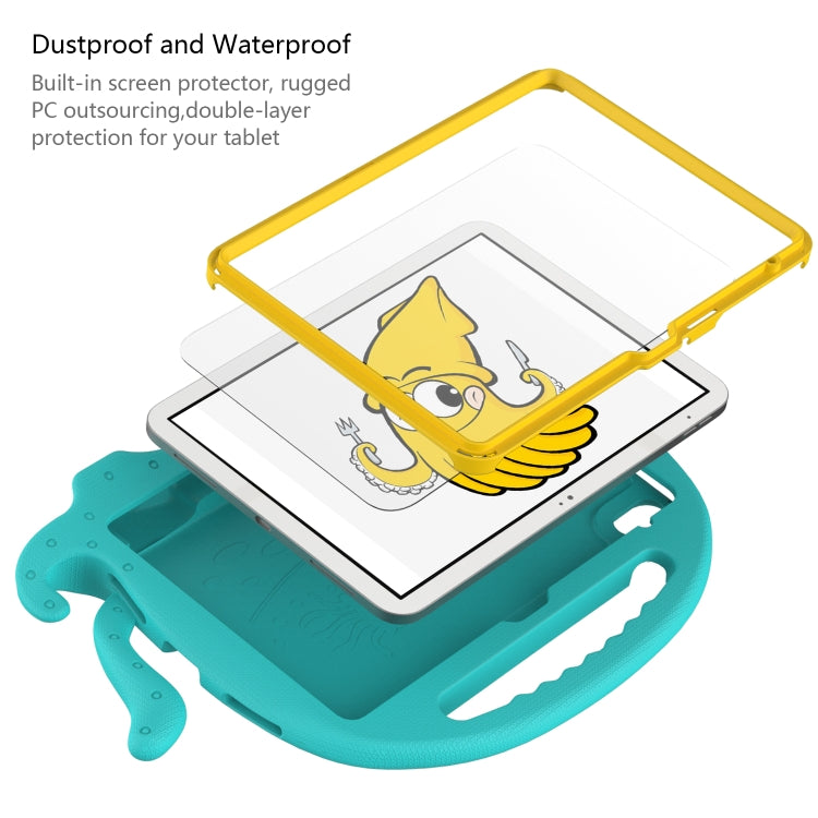 For iPad 2025 / 2022 Octopus Style EVA + PC Tablet Case with Strap(Glacial Green) - iPad 2025 / 2022 Cases by buy2fix | Online Shopping UK | buy2fix