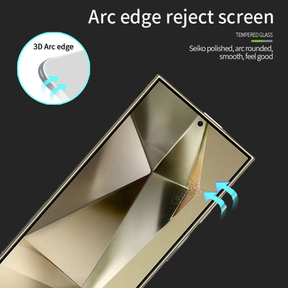 For Samsung Galaxy S25 Ultra 5G MOFI 9H 3D Explosion-proof Curved Screen Tempered Glass Film(Black) - Galaxy S25 Ultra 5G Tempered Glass by MOFI | Online Shopping UK | buy2fix
