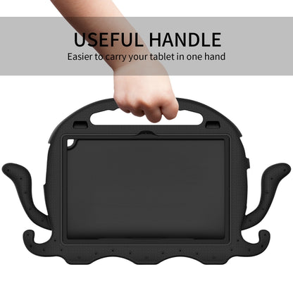 For Lenovo Tab M10 3rd Gen 10.1 TB-328 Octopus Style EVA Hybrid PC Shockproof Tablet Case with Strap(Black) - Lenovo by buy2fix | Online Shopping UK | buy2fix