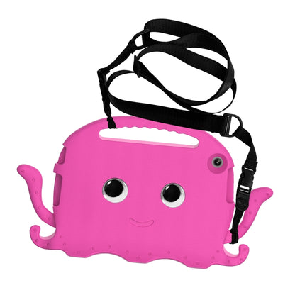 For Lenovo Tab M10 3rd Gen 10.1 TB-328 Octopus Style EVA Hybrid PC Shockproof Tablet Case with Strap(Rose Red) - Lenovo by buy2fix | Online Shopping UK | buy2fix
