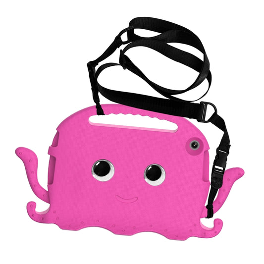 For Lenovo Tab M10 3rd Gen 10.1 TB-328 Octopus Style EVA Hybrid PC Shockproof Tablet Case with Strap(Rose Red) - Lenovo by buy2fix | Online Shopping UK | buy2fix