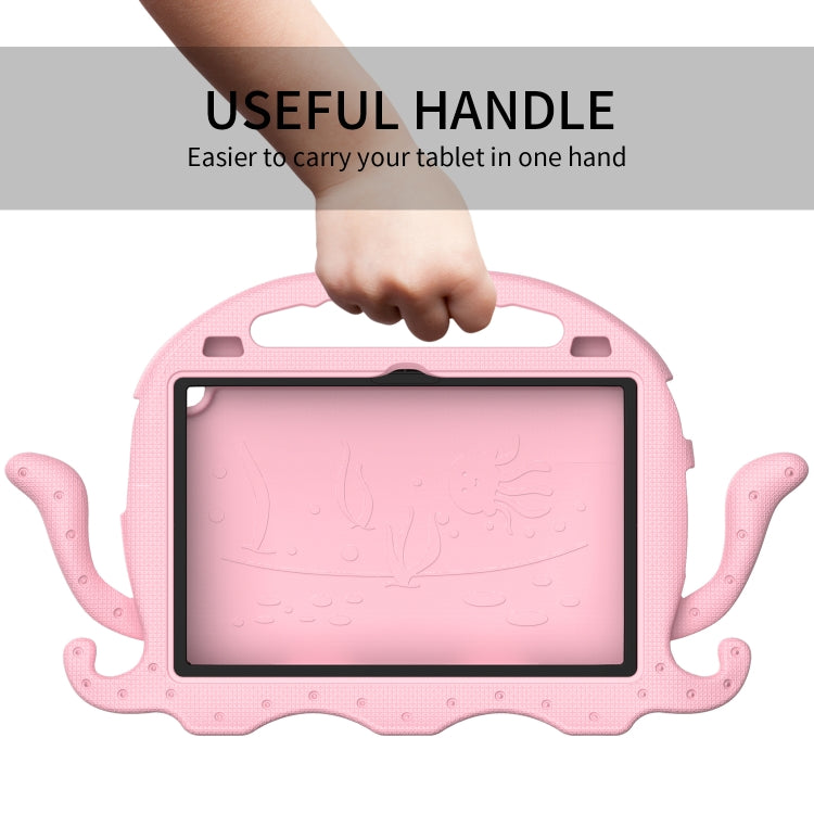 For Lenovo Tab M10 3rd Gen 10.1 TB-328 Octopus Style EVA Hybrid PC Shockproof Tablet Case with Strap(Pink) - Lenovo by buy2fix | Online Shopping UK | buy2fix