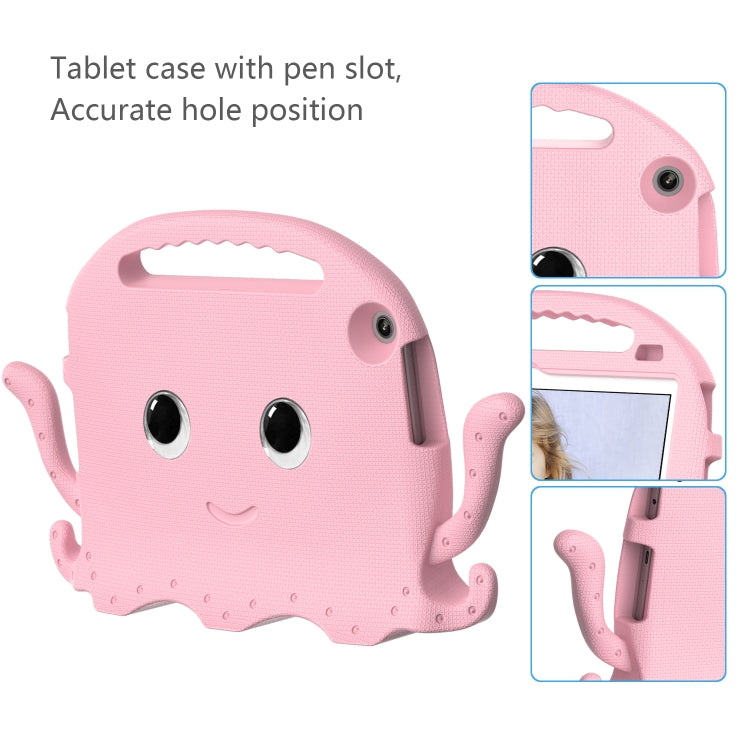 For Lenovo Tab M10 3rd Gen 10.1 TB-328 Octopus Style EVA Hybrid PC Shockproof Tablet Case with Strap(Pink) - Lenovo by buy2fix | Online Shopping UK | buy2fix