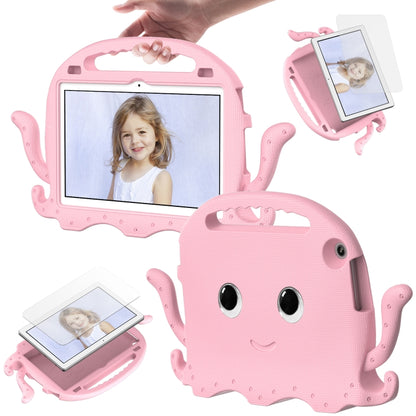 For Lenovo Tab M10 3rd Gen 10.1 TB-328 Octopus Style EVA Hybrid PC Shockproof Tablet Case with Strap(Pink) - Lenovo by buy2fix | Online Shopping UK | buy2fix