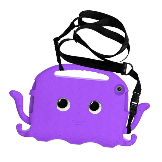 For Lenovo Tab M10 3rd Gen 10.1 TB-328 Octopus Style EVA Hybrid PC Shockproof Tablet Case with Strap(Purple) - Lenovo by buy2fix | Online Shopping UK | buy2fix