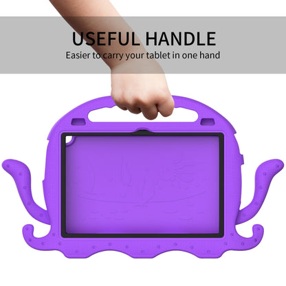 For Lenovo Tab M10 3rd Gen 10.1 TB-328 Octopus Style EVA Hybrid PC Shockproof Tablet Case with Strap(Purple) - Lenovo by buy2fix | Online Shopping UK | buy2fix