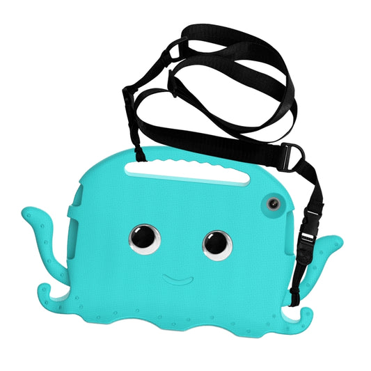 For Lenovo Tab M10 3rd Gen 10.1 TB-328 Octopus Style EVA Hybrid PC Shockproof Tablet Case with Strap(Glacial Green) - Lenovo by buy2fix | Online Shopping UK | buy2fix