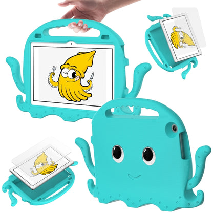 For Lenovo Tab M10 3rd Gen 10.1 TB-328 Octopus Style EVA Hybrid PC Shockproof Tablet Case with Strap(Glacial Green) - Lenovo by buy2fix | Online Shopping UK | buy2fix