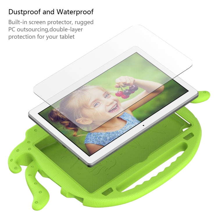 For Lenovo Tab M10 3rd Gen 10.1 TB-328 Octopus Style EVA Hybrid PC Shockproof Tablet Case with Strap(Grass Green) - Lenovo by buy2fix | Online Shopping UK | buy2fix