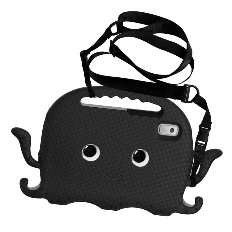 For Lenovo Tab M9 2023 Octopus Style EVA Hybrid PC Shockproof Tablet Case with Strap(Black) - Lenovo by buy2fix | Online Shopping UK | buy2fix
