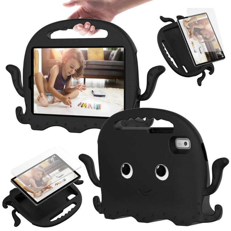 For Lenovo Tab M9 2023 Octopus Style EVA Hybrid PC Shockproof Tablet Case with Strap(Black) - Lenovo by buy2fix | Online Shopping UK | buy2fix