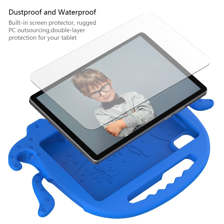 For Lenovo Tab M9 2023 Octopus Style EVA Hybrid PC Shockproof Tablet Case with Strap(Blue) - Lenovo by buy2fix | Online Shopping UK | buy2fix