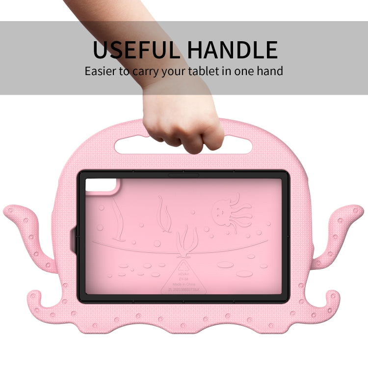 For Lenovo Tab M9 2023 Octopus Style EVA Hybrid PC Shockproof Tablet Case with Strap(Pink) - Lenovo by buy2fix | Online Shopping UK | buy2fix