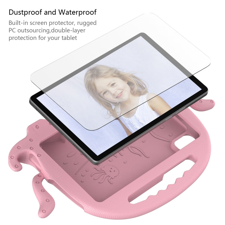 For Lenovo Tab M9 2023 Octopus Style EVA Hybrid PC Shockproof Tablet Case with Strap(Pink) - Lenovo by buy2fix | Online Shopping UK | buy2fix