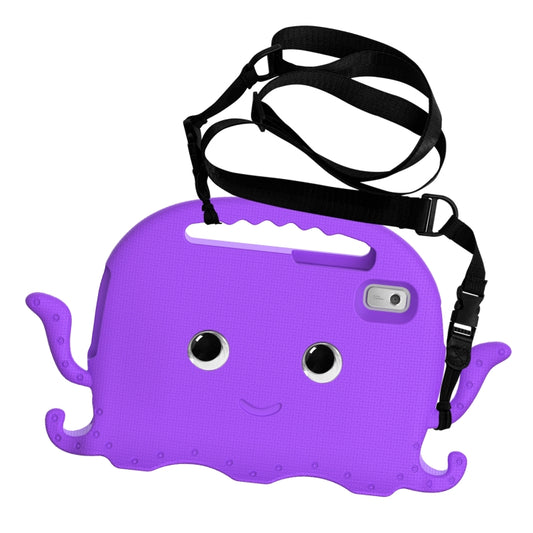 For Lenovo Tab M9 2023 Octopus Style EVA Hybrid PC Shockproof Tablet Case with Strap(Purple) - Lenovo by buy2fix | Online Shopping UK | buy2fix