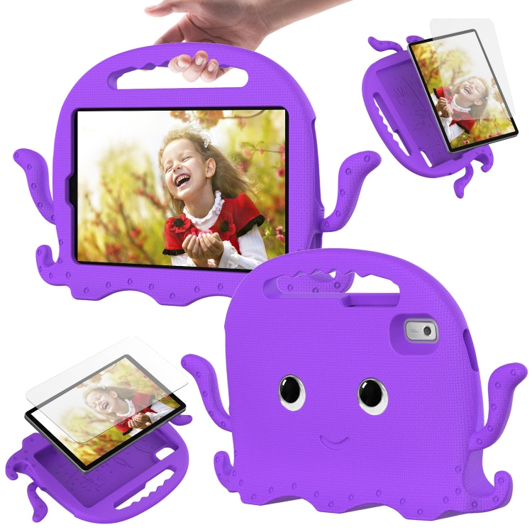For Lenovo Tab M9 2023 Octopus Style EVA Hybrid PC Shockproof Tablet Case with Strap(Purple) - Lenovo by buy2fix | Online Shopping UK | buy2fix