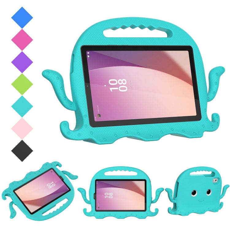 For Lenovo Tab M9 2023 Octopus Style EVA Hybrid PC Shockproof Tablet Case with Strap(Glacial Green) - Lenovo by buy2fix | Online Shopping UK | buy2fix