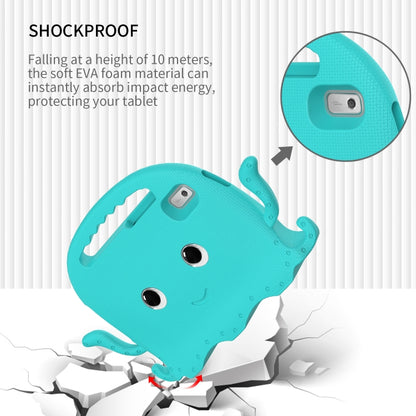 For Lenovo Tab M9 2023 Octopus Style EVA Hybrid PC Shockproof Tablet Case with Strap(Glacial Green) - Lenovo by buy2fix | Online Shopping UK | buy2fix