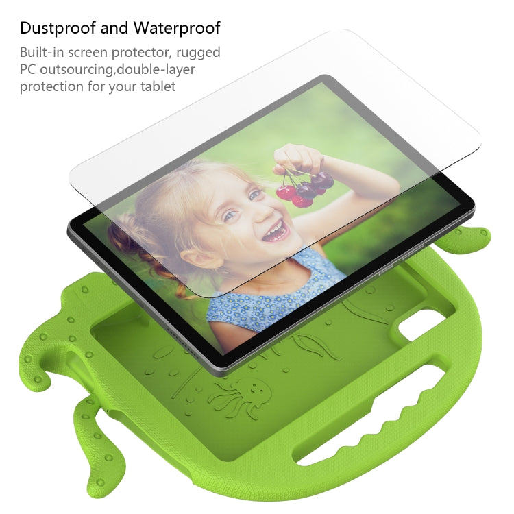 For Lenovo Tab M9 2023 Octopus Style EVA Hybrid PC Shockproof Tablet Case with Strap(Grass Green) - Lenovo by buy2fix | Online Shopping UK | buy2fix
