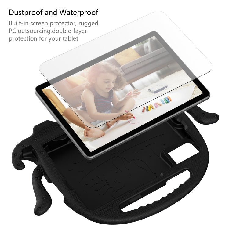 For Lenovo Tab M11 /Xiaoxin Pad 11 2024 Octopus Style EVA Hybrid PC Shockproof Tablet Case with Strap(Black) - Lenovo by buy2fix | Online Shopping UK | buy2fix