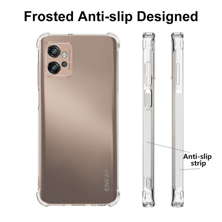 For Motorola Moto G Power 4G 2023 ENKAY Hat-Prince Transparent TPU Shockproof Phone Case - Motorola Cases by ENKAY | Online Shopping UK | buy2fix