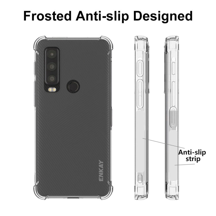 For Motorola Defy 2 ENKAY Hat-Prince Transparent TPU Shockproof Phone Case - Motorola Cases by ENKAY | Online Shopping UK | buy2fix