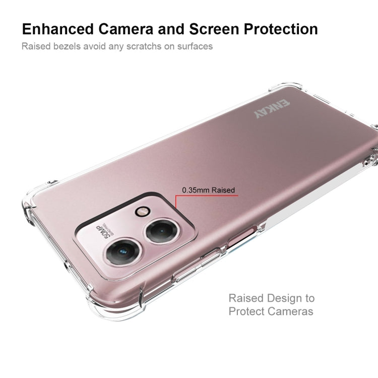 For Motorola Moto G Stylus 5G 2023 ENKAY Hat-Prince Transparent TPU Shockproof Phone Case - Motorola Cases by ENKAY | Online Shopping UK | buy2fix