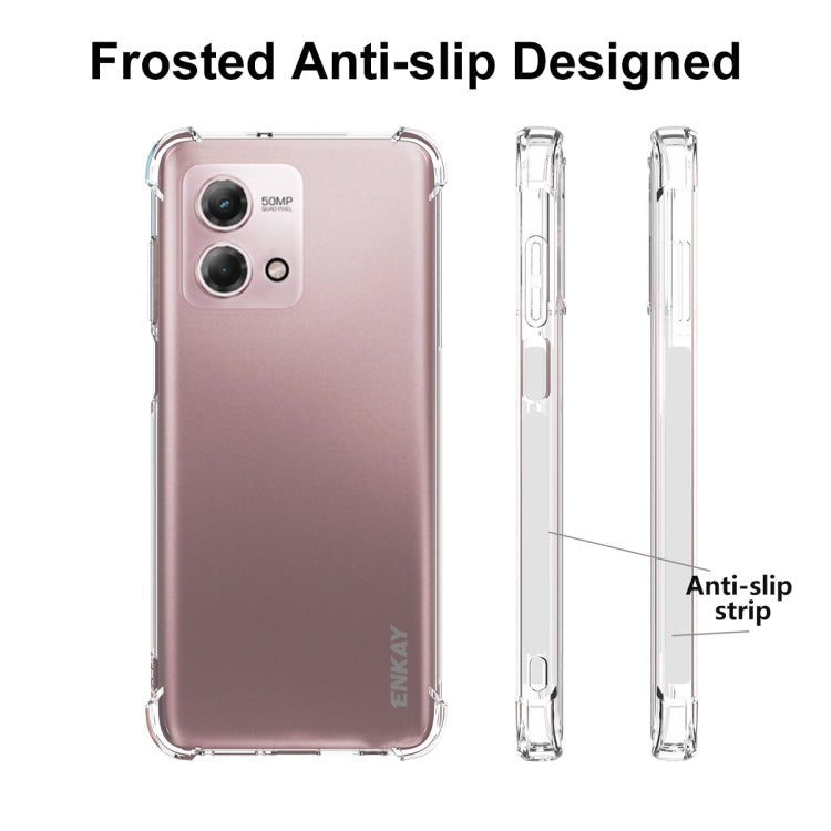 For Motorola Moto G Stylus 5G 2023 ENKAY Hat-Prince Transparent TPU Shockproof Phone Case - Motorola Cases by ENKAY | Online Shopping UK | buy2fix