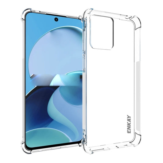 For Motorola Moto G14 4G ENKAY Hat-Prince Transparent TPU Shockproof Phone Case - Motorola Cases by ENKAY | Online Shopping UK | buy2fix