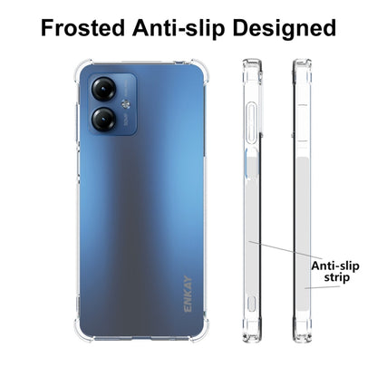For Motorola Moto G14 4G ENKAY Hat-Prince Transparent TPU Shockproof Phone Case - Motorola Cases by ENKAY | Online Shopping UK | buy2fix