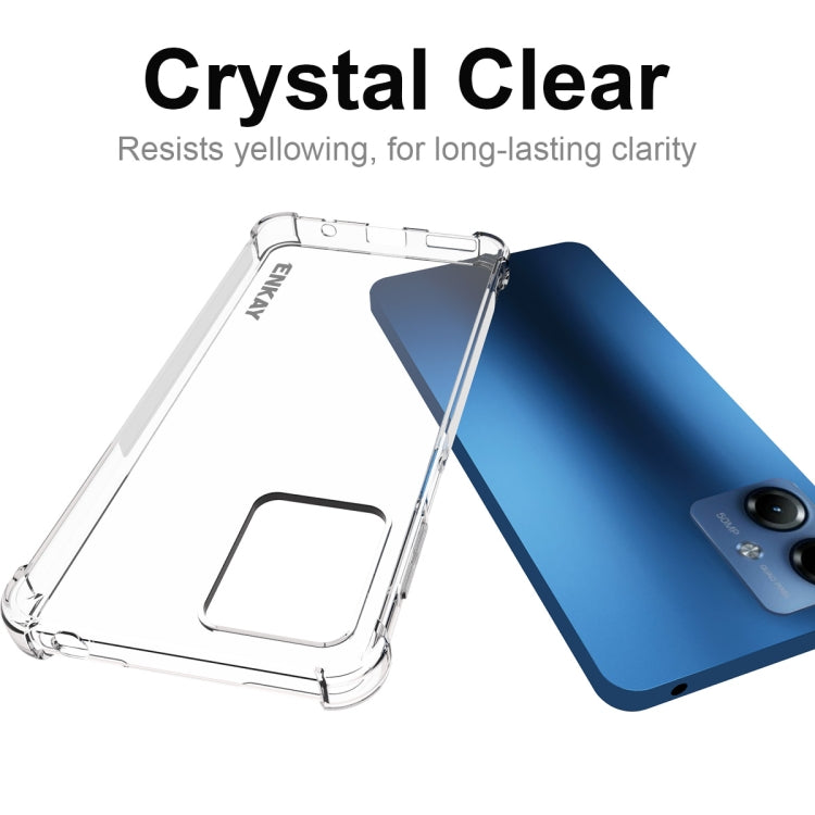 For Motorola Moto G14 4G ENKAY Hat-Prince Transparent TPU Shockproof Phone Case - Motorola Cases by ENKAY | Online Shopping UK | buy2fix