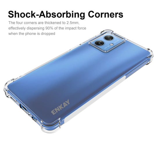 For Motorola Moto G54 5G ENKAY Hat-Prince Transparent TPU Shockproof Phone Case - Motorola Cases by ENKAY | Online Shopping UK | buy2fix