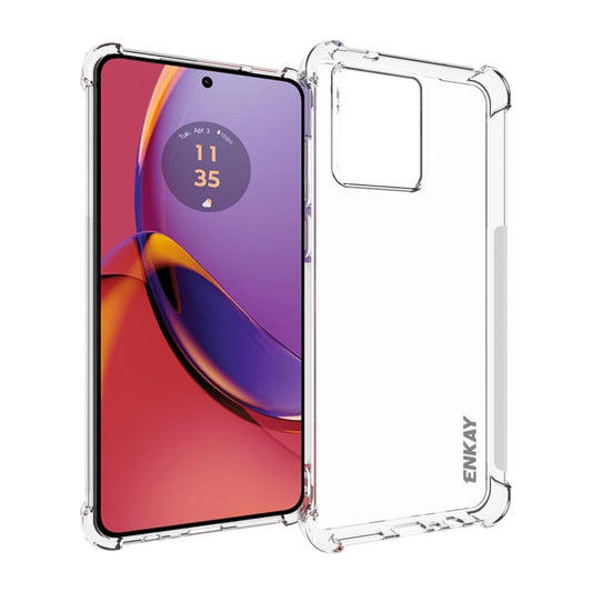 For Motorola Moto G84 5G ENKAY Hat-Prince Transparent TPU Shockproof Phone Case - Motorola Cases by ENKAY | Online Shopping UK | buy2fix