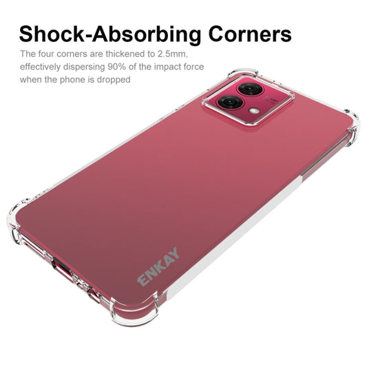 For Motorola Moto G84 5G ENKAY Hat-Prince Transparent TPU Shockproof Phone Case - Motorola Cases by ENKAY | Online Shopping UK | buy2fix