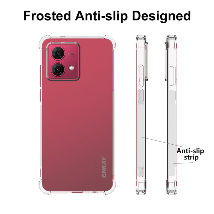 For Motorola Moto G84 5G ENKAY Hat-Prince Transparent TPU Shockproof Phone Case - Motorola Cases by ENKAY | Online Shopping UK | buy2fix