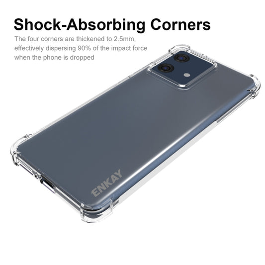 For Motorola Edge 40 Neo 5G ENKAY Hat-Prince Transparent TPU Shockproof Phone Case - Motorola Cases by ENKAY | Online Shopping UK | buy2fix