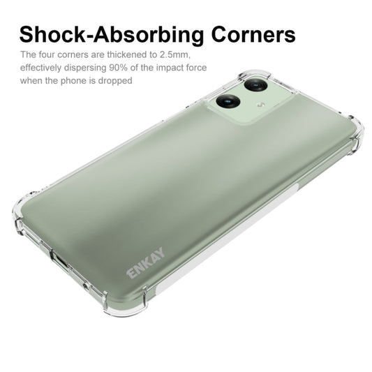 For Motorola Moto G Play 4G 2024 ENKAY Hat-Prince Transparent TPU Shockproof Phone Case - Motorola Cases by ENKAY | Online Shopping UK | buy2fix