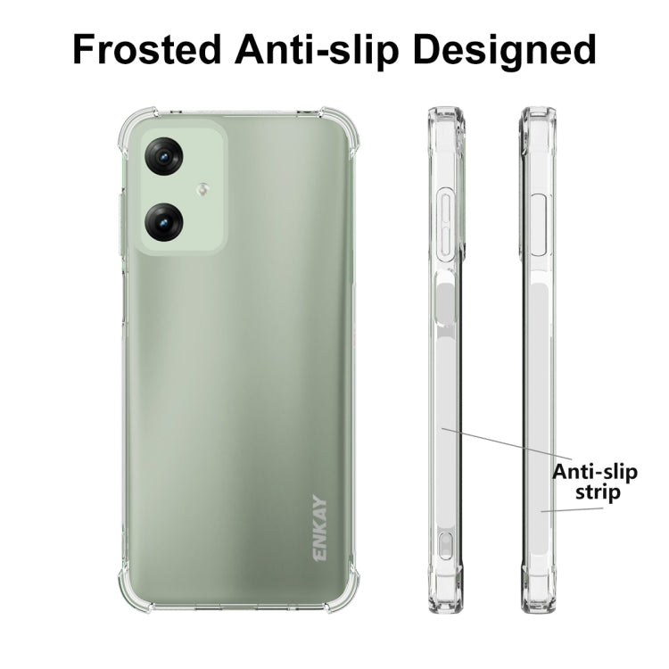 For Motorola Moto G Play 4G 2024 ENKAY Hat-Prince Transparent TPU Shockproof Phone Case - Motorola Cases by ENKAY | Online Shopping UK | buy2fix