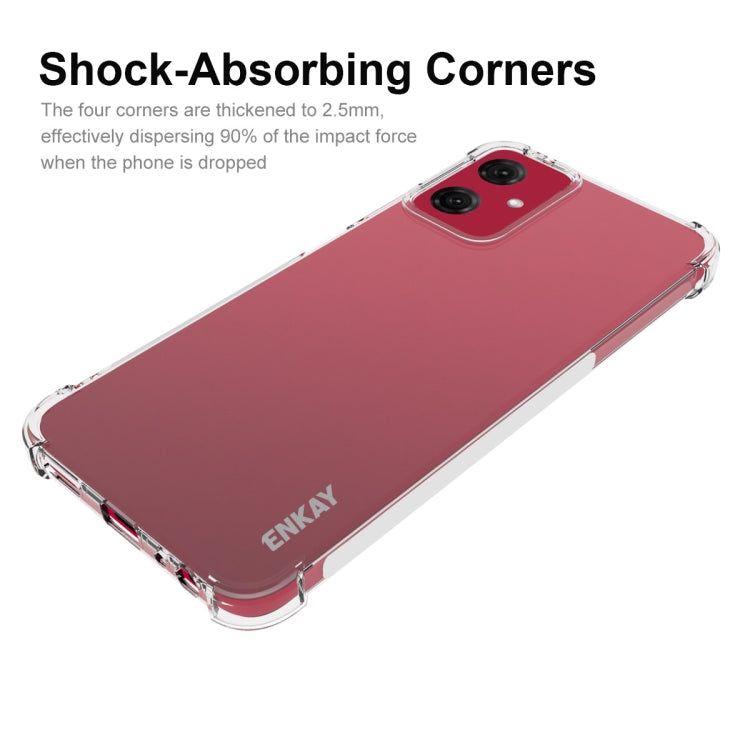 For Motorola Moto G Power 5G 2024 ENKAY Hat-Prince Transparent TPU Shockproof Phone Case - Motorola Cases by ENKAY | Online Shopping UK | buy2fix