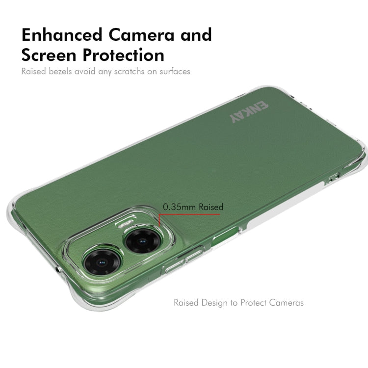 For Motorola Moto G35 5G ENKAY Hat-Prince Transparent TPU Shockproof Phone Case - Motorola Cases by ENKAY | Online Shopping UK | buy2fix
