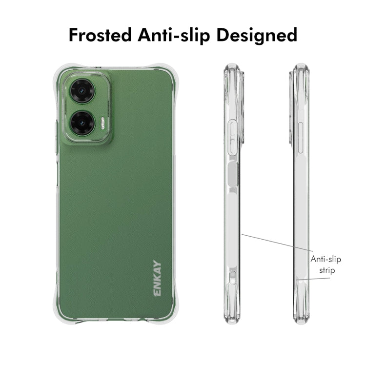 For Motorola Moto G35 5G ENKAY Hat-Prince Transparent TPU Shockproof Phone Case - Motorola Cases by ENKAY | Online Shopping UK | buy2fix